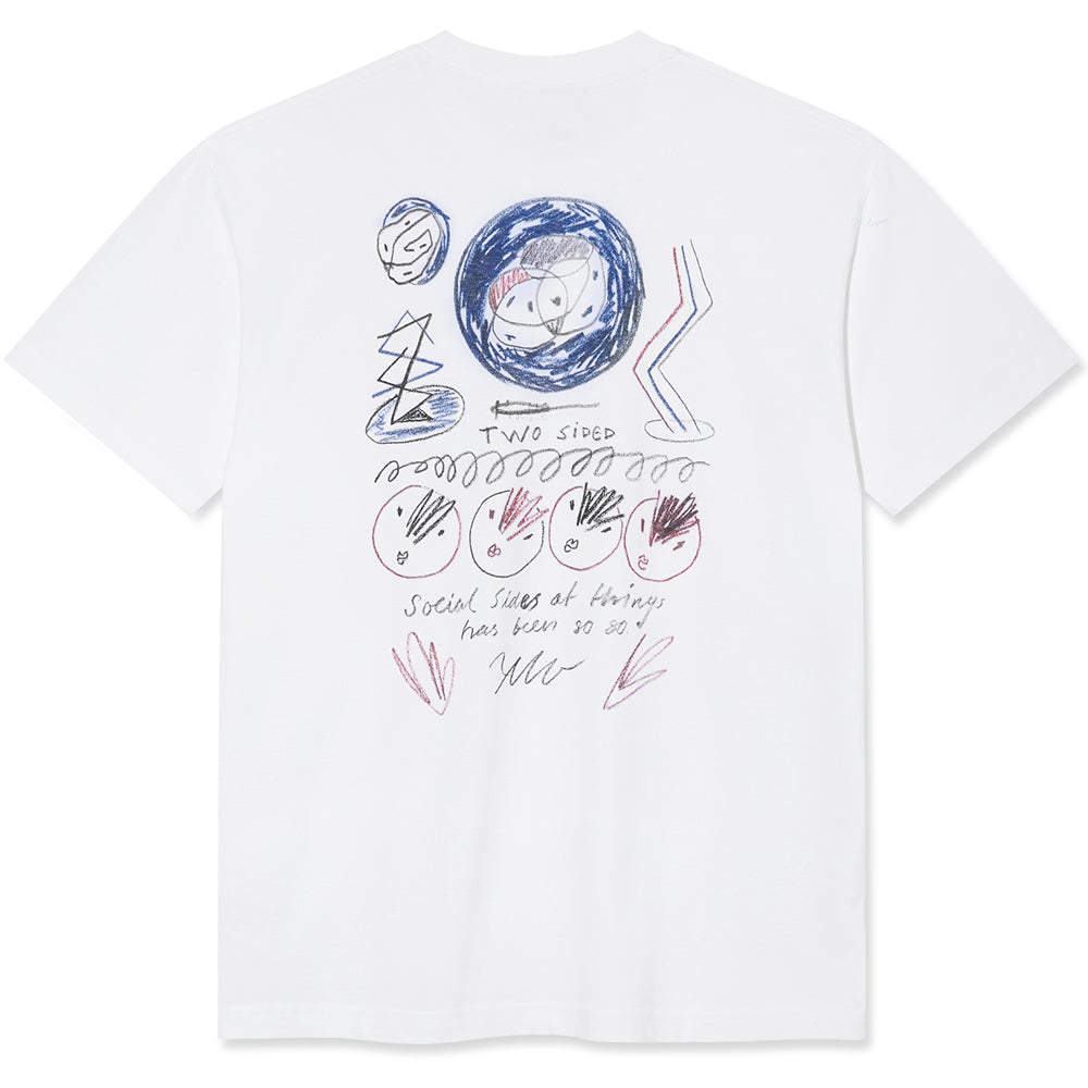 Polar Skate Co Social Side Tee White