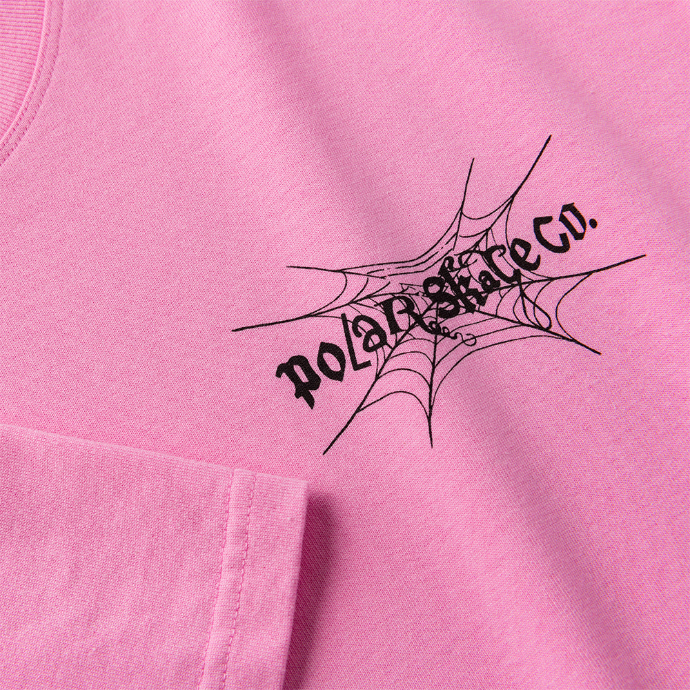 Polar Skate Co Spiderweb Tee Pink