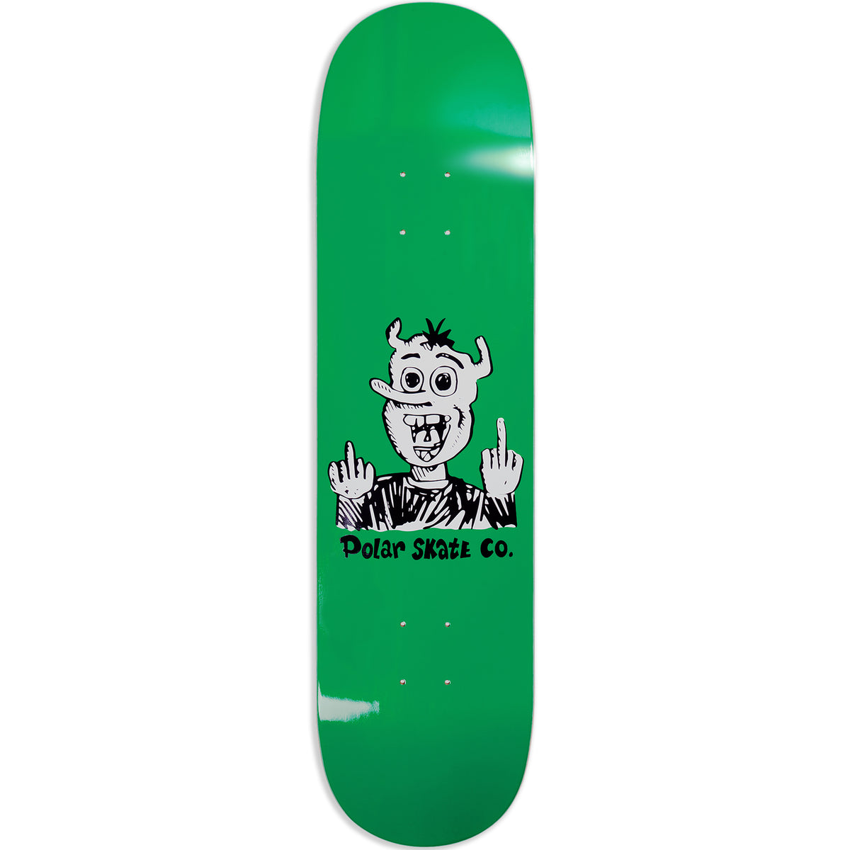 Polar Skate Co Up Yours! Hunter Green Skateboard Deck 8.25" Short