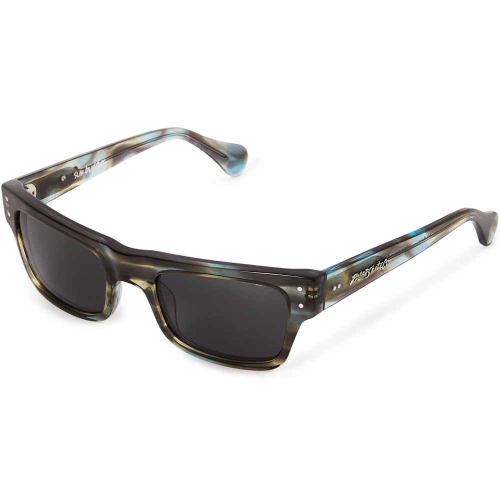 Polar Skate Co x Sun Buddies Hideo Sunglasses Teal Smoke