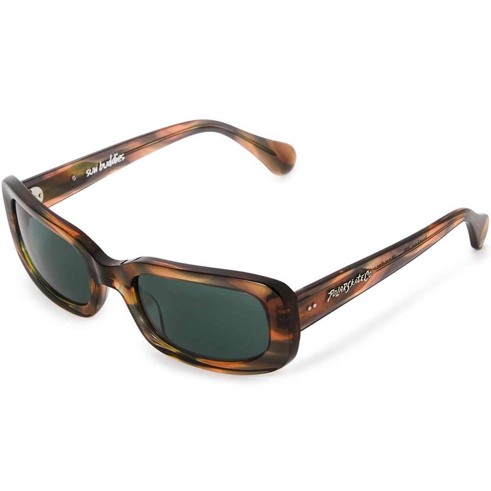 Polar Skate Co x Sun Buddies Junior Jr. Sunglasses Peach Green