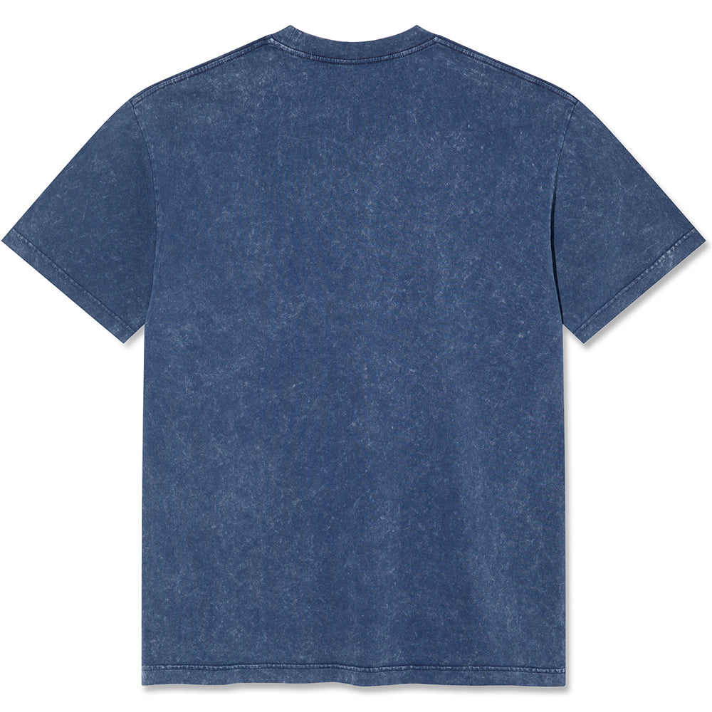 Polar Skate Co Surf Logo Acid Tee Dark Blue