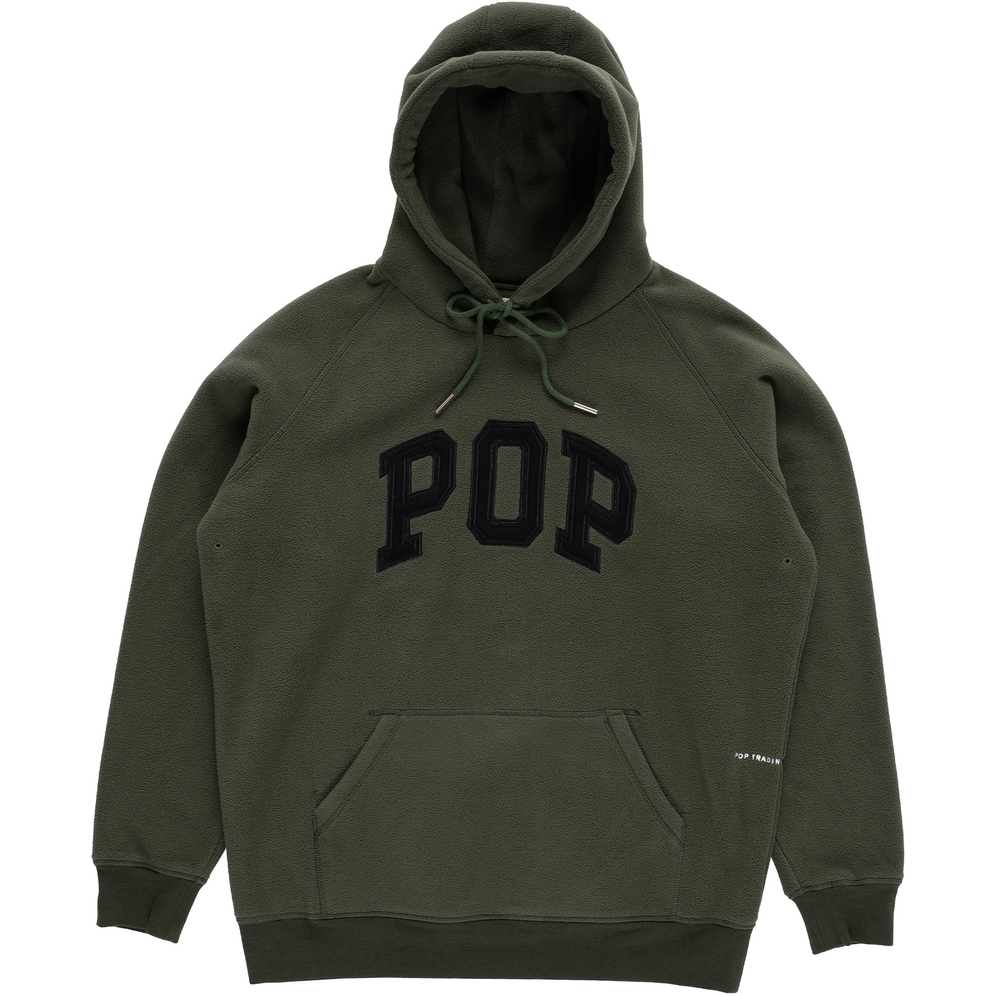 Pop Trading Company Arch Hooded Sweat Duffel Green
