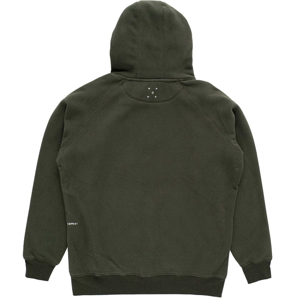 Pop Trading Company Arch Hooded Sweat Duffel Green