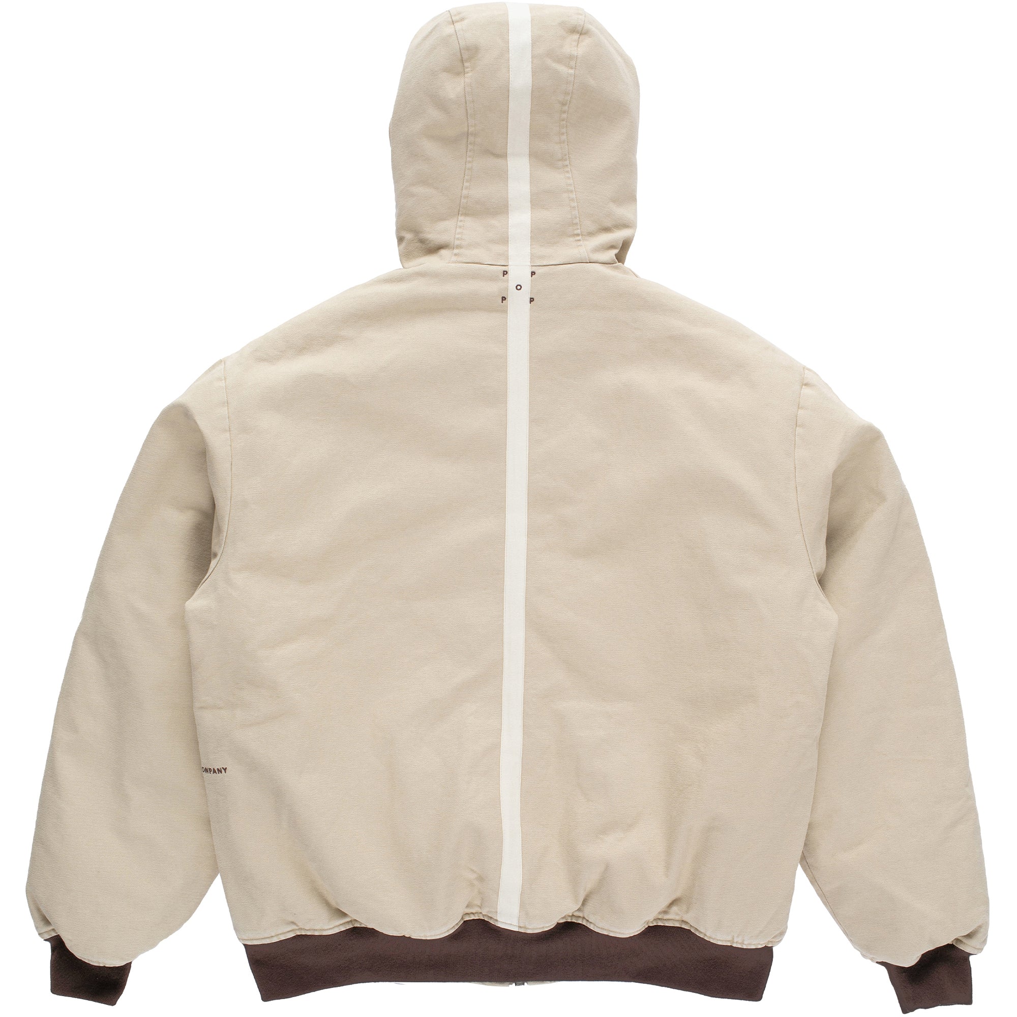 Pop Trading Company Hooded Flight Jacket White Pepper