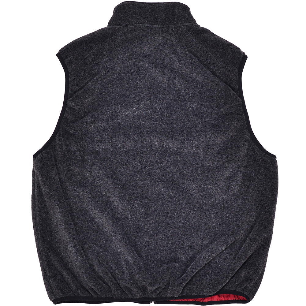 Pop Trading Company Reversible Vest Anthracite/Rio Red