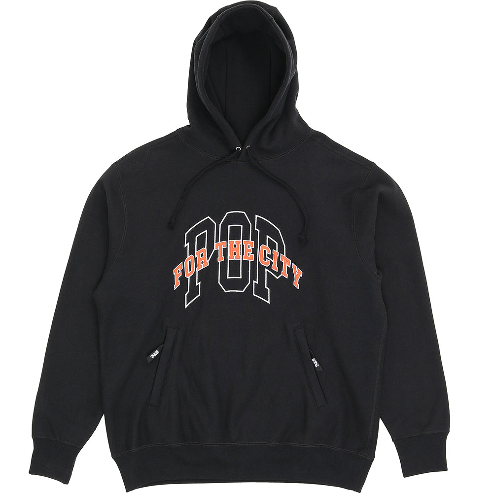 Pop Trading Company x FTC Hooded Sweat Black