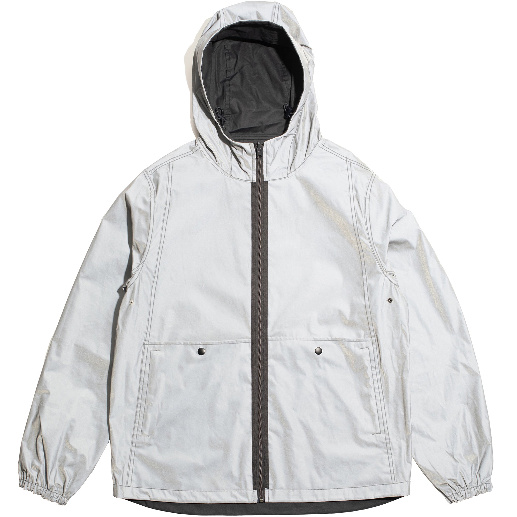 Pop Trading Company Reversible Tech Jacket Anthracite/Reflective
