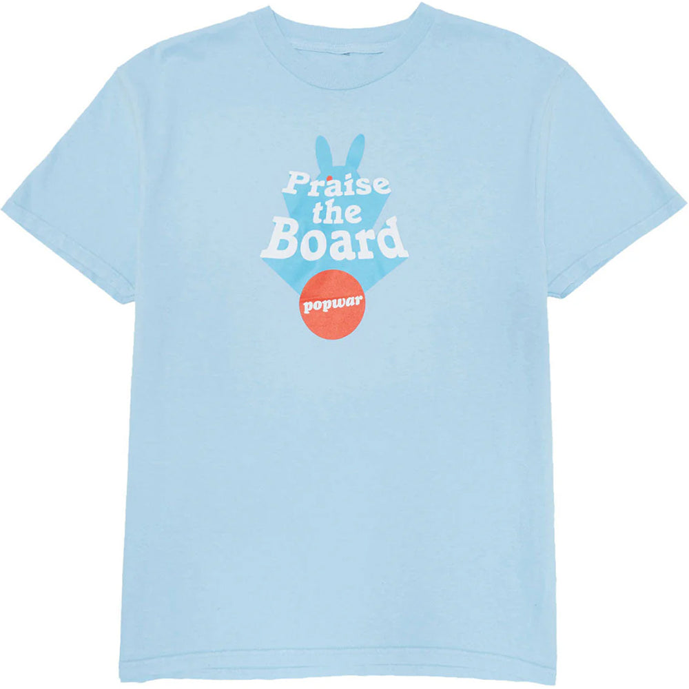 Popwar Praise the Board Tee Light Blue