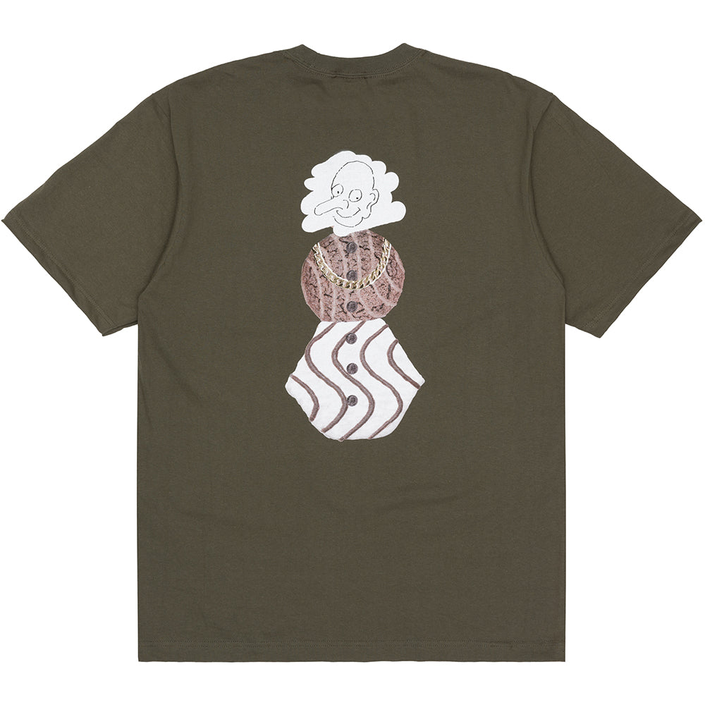 Quartersnacks Whistler's Snackman Tee Army Green