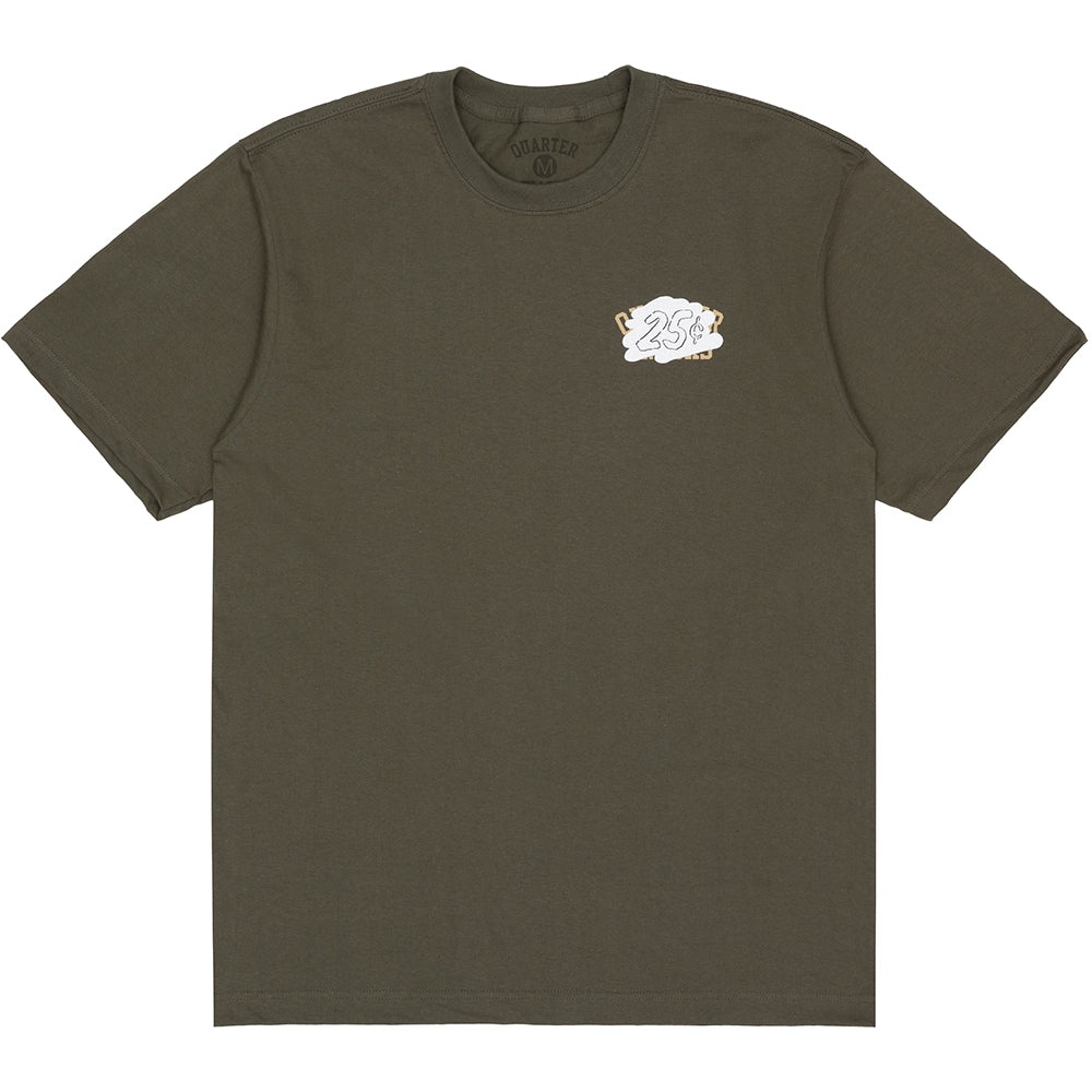 Quartersnacks Whistler's Snackman Tee Army Green