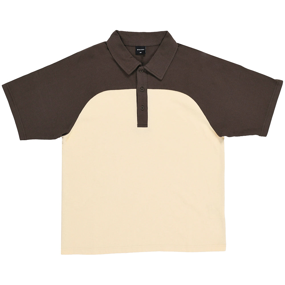 Quasi Leslie Raglan Polo Shirt Earth