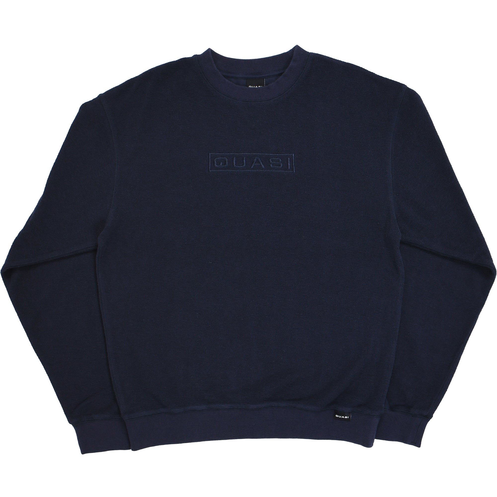 Quasi Looped Crew Sweatshirt Navy