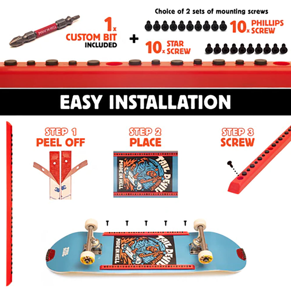 Rail Devils Skateboard Rails Red