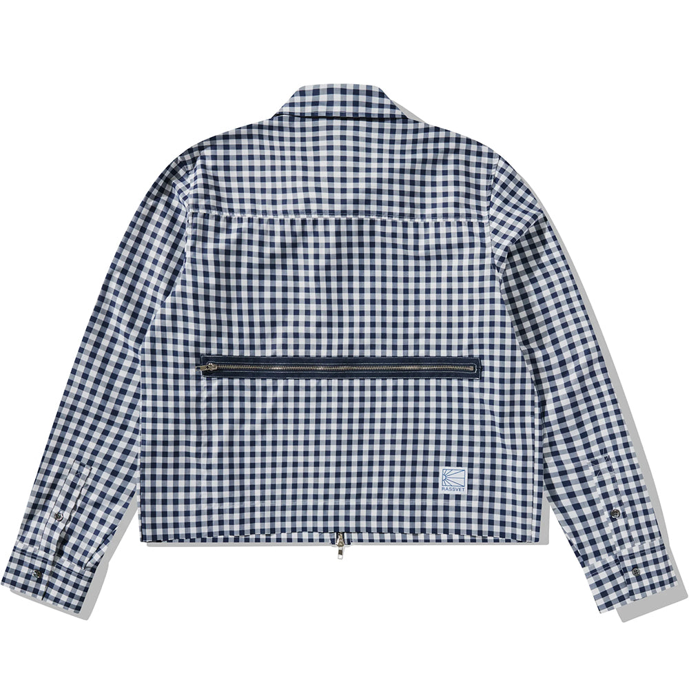 Rassvet Check Zip Shirt Woven Blue