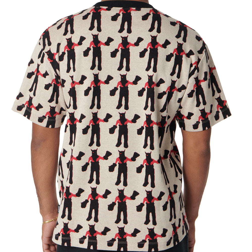 Rassvet Devil Jacquard T Shirt Knit Off White