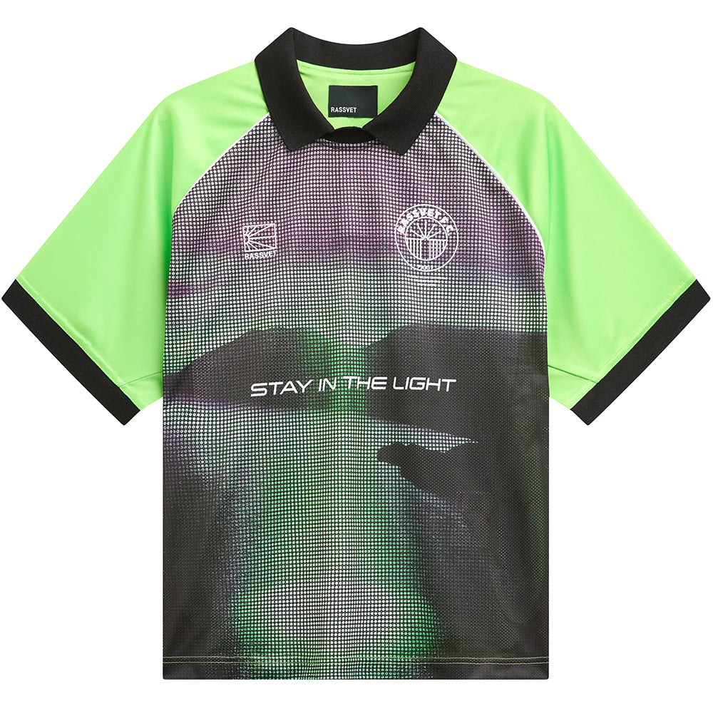 Rassvet FC Football Short Sleeve Jersey Lime Green/Multicolour
