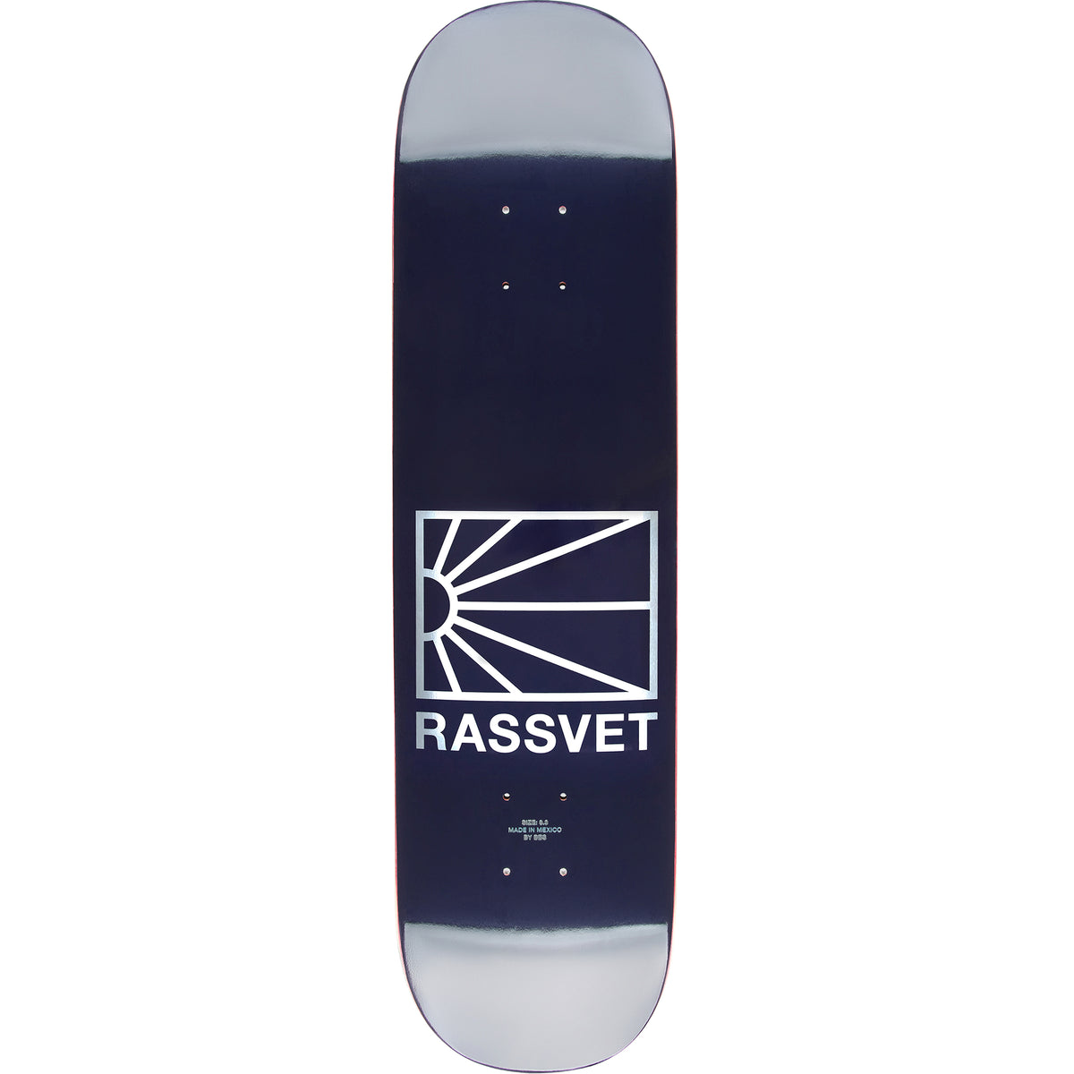 Rassvet Logo Board Blue Skateboard Deck 8.3"
