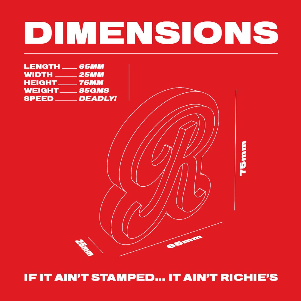 Richie's 'R' Skateboard Wax Red