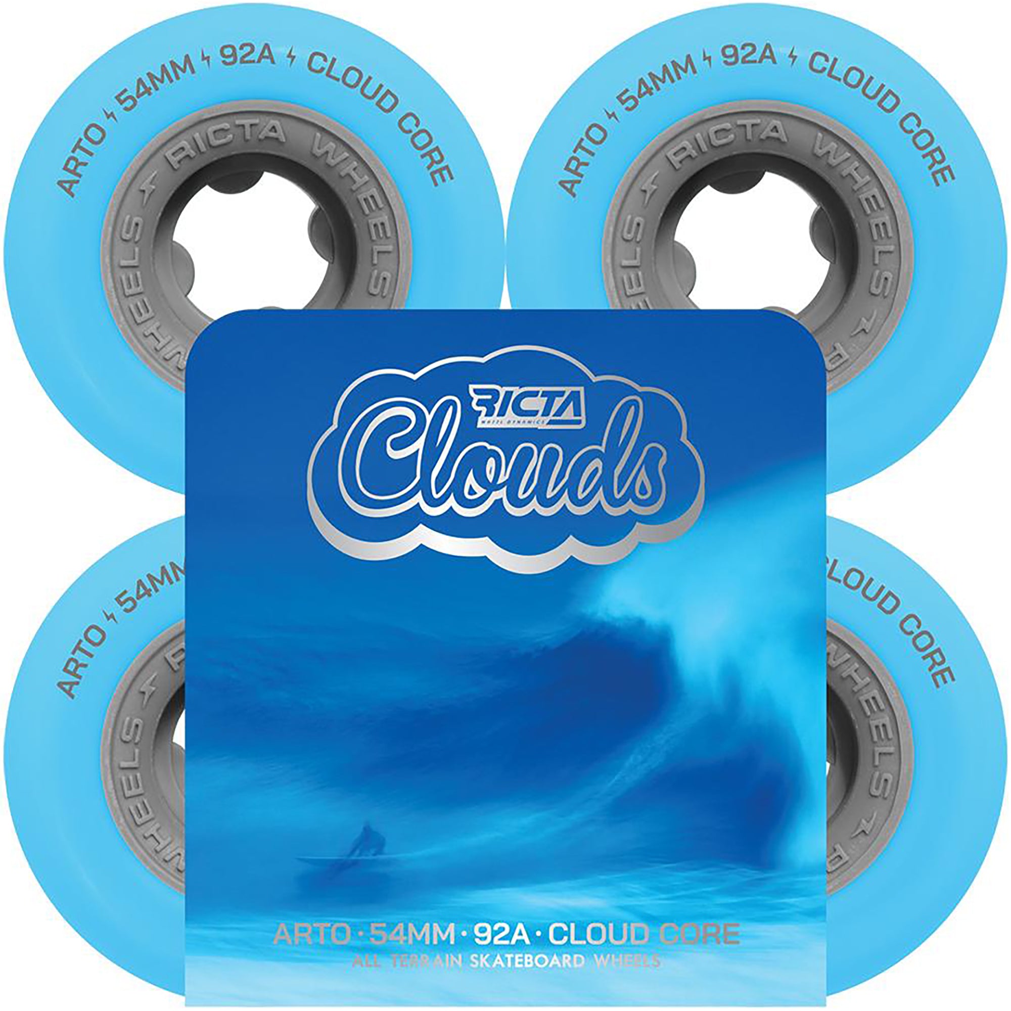 Ricta Arto Saari Clouds 92a Skateboard Wheels 54mm