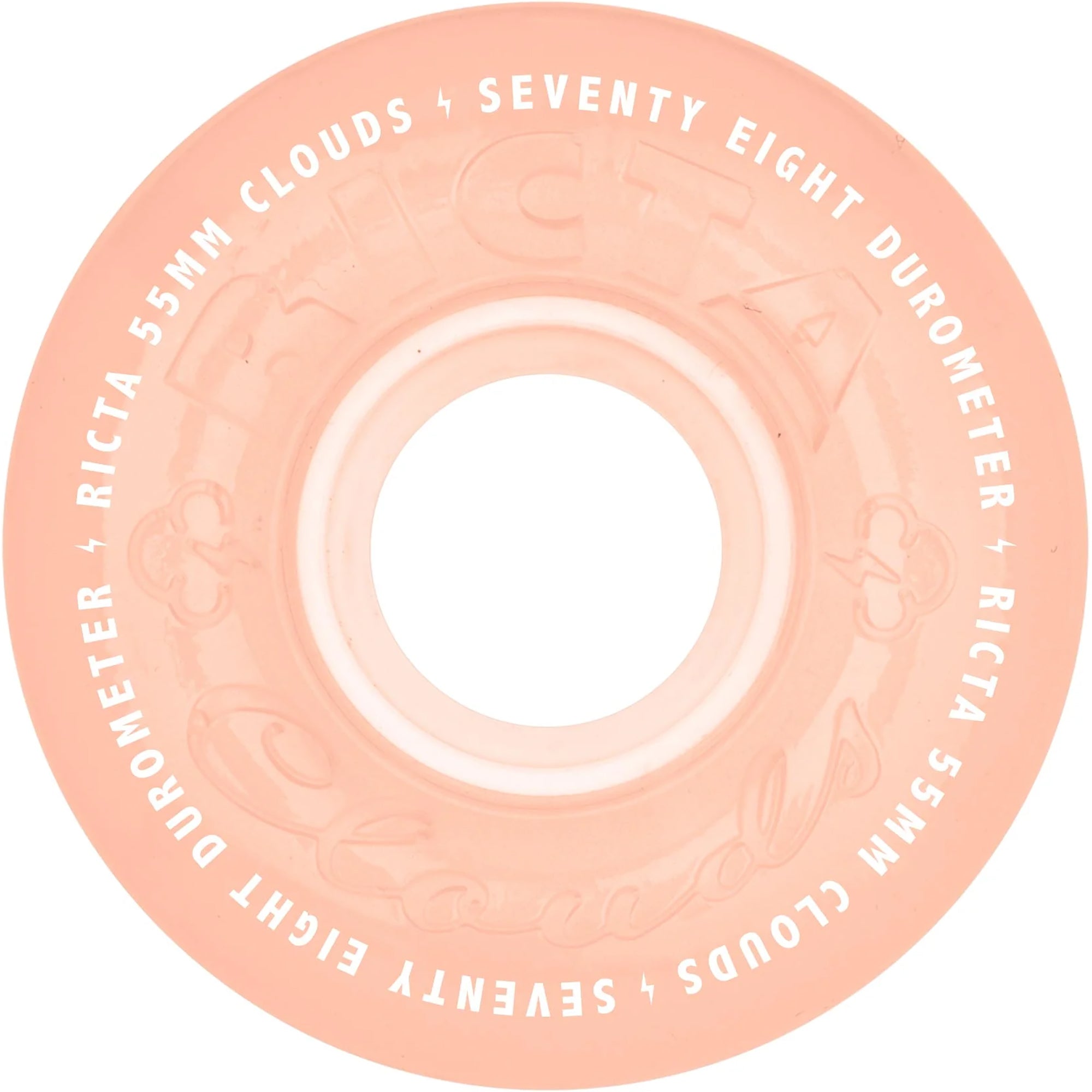 Ricta Clouds Red Glow In The Dark 78a Skateboard Wheels 55mm