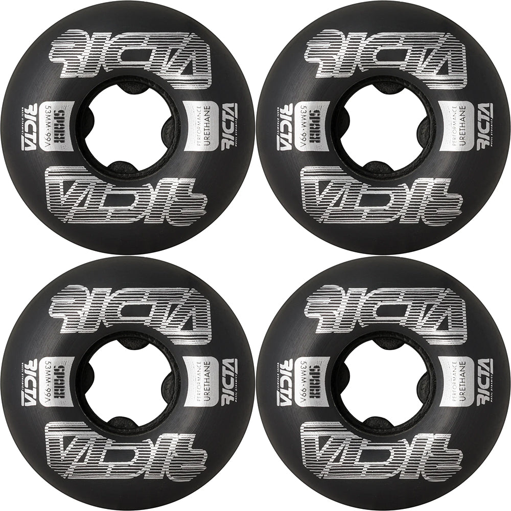 Ricta Framework Sparx Black 99a Skateboard Wheels 53mm