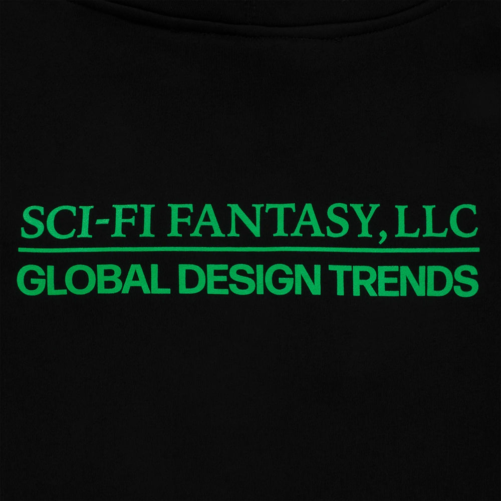 Sci-Fi Fantasy Design Trends Zip Up Hood Black