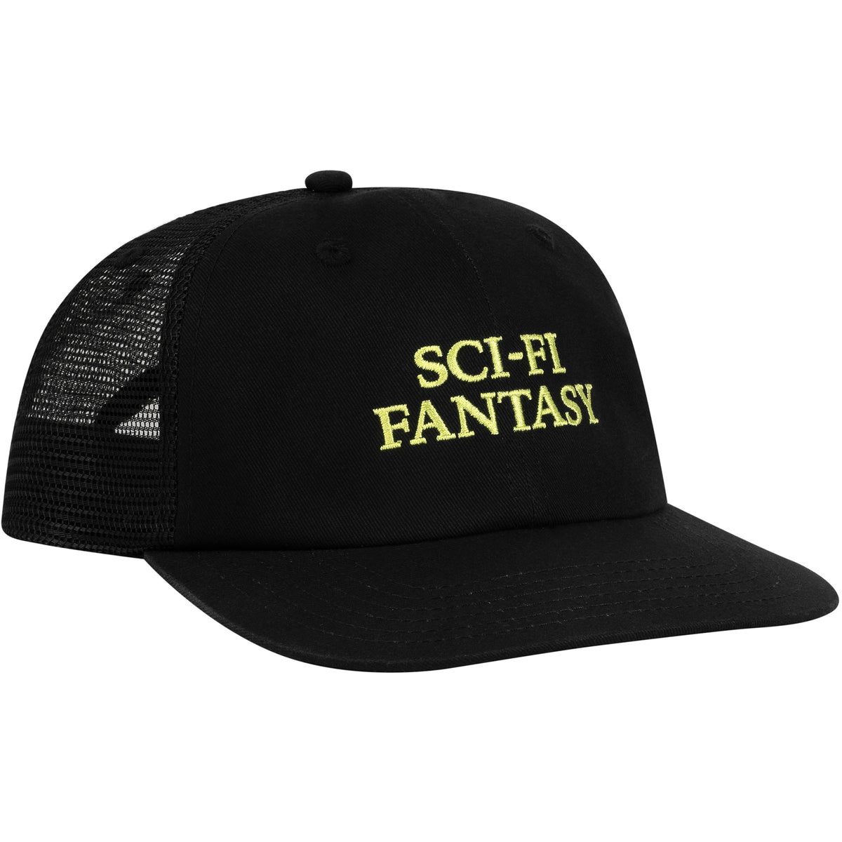 Sci-Fi Fantasy Logo Mesh Hat Black