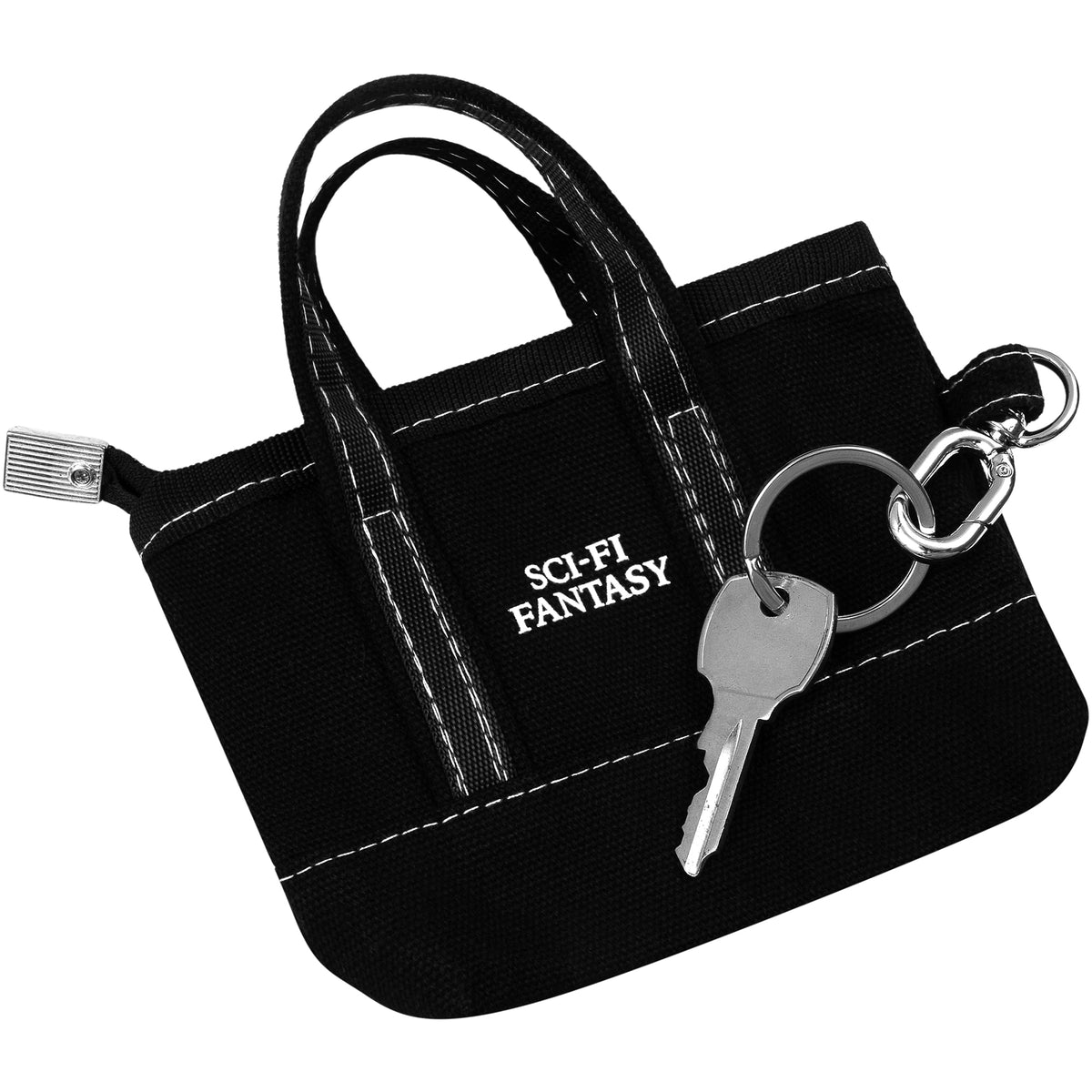 Sci-Fi Fantasy Tote Keychain Black