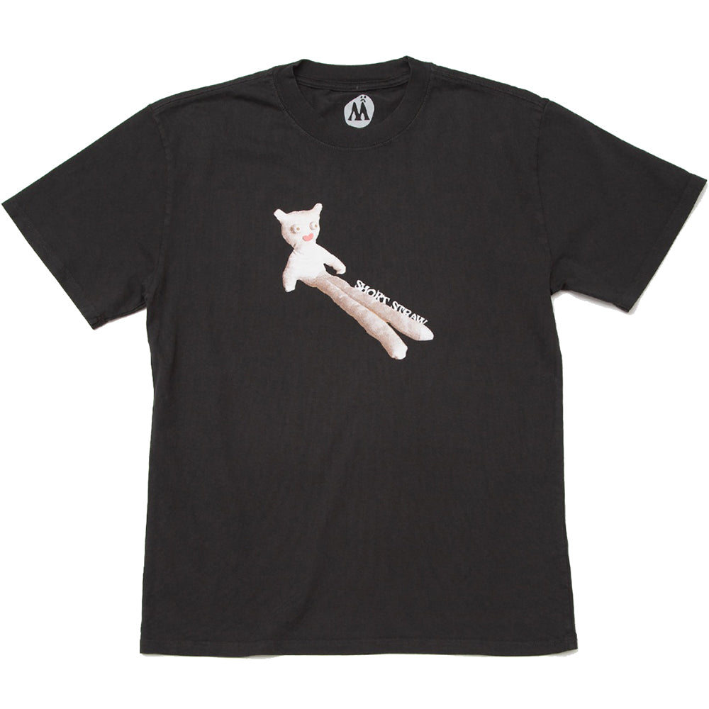 Short Straw Legsley Classic Fit T Shirt Faded Black