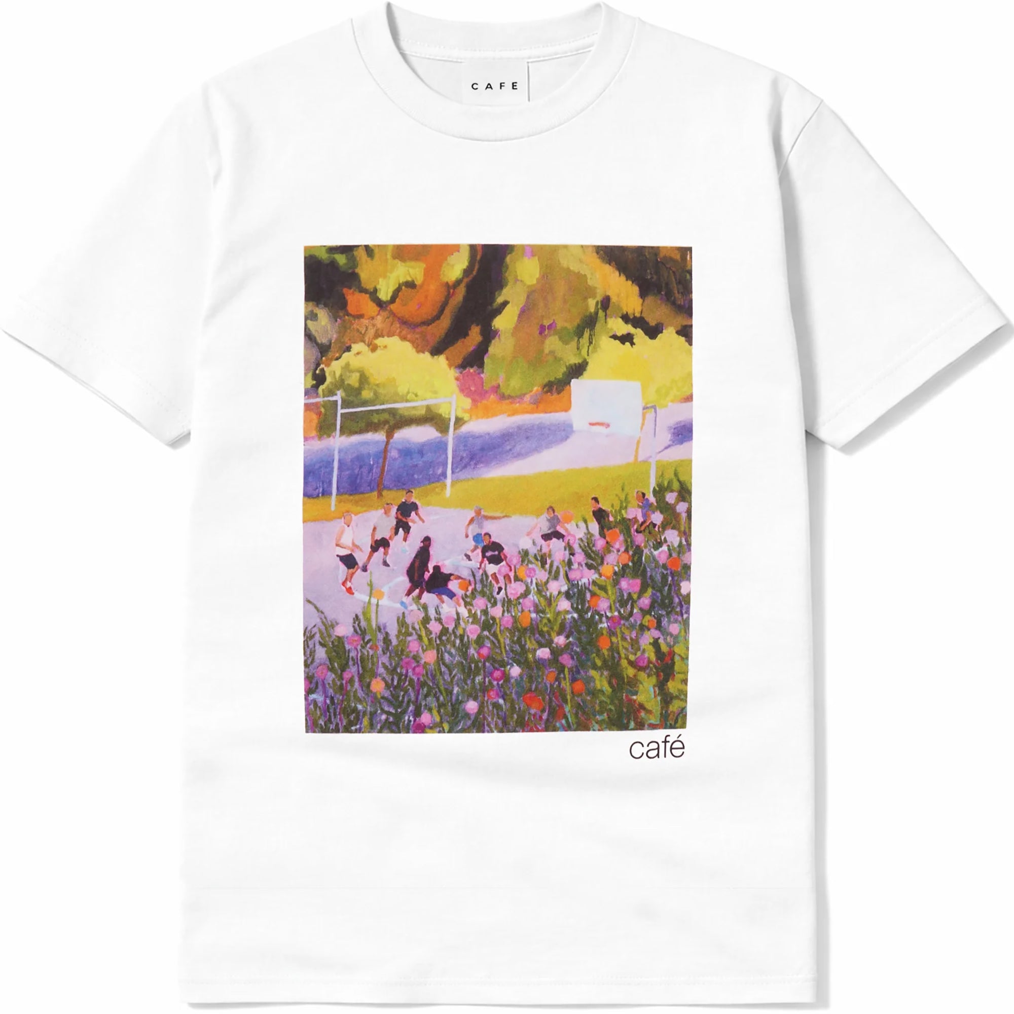Skateboard Cafe Courts T Shirt White