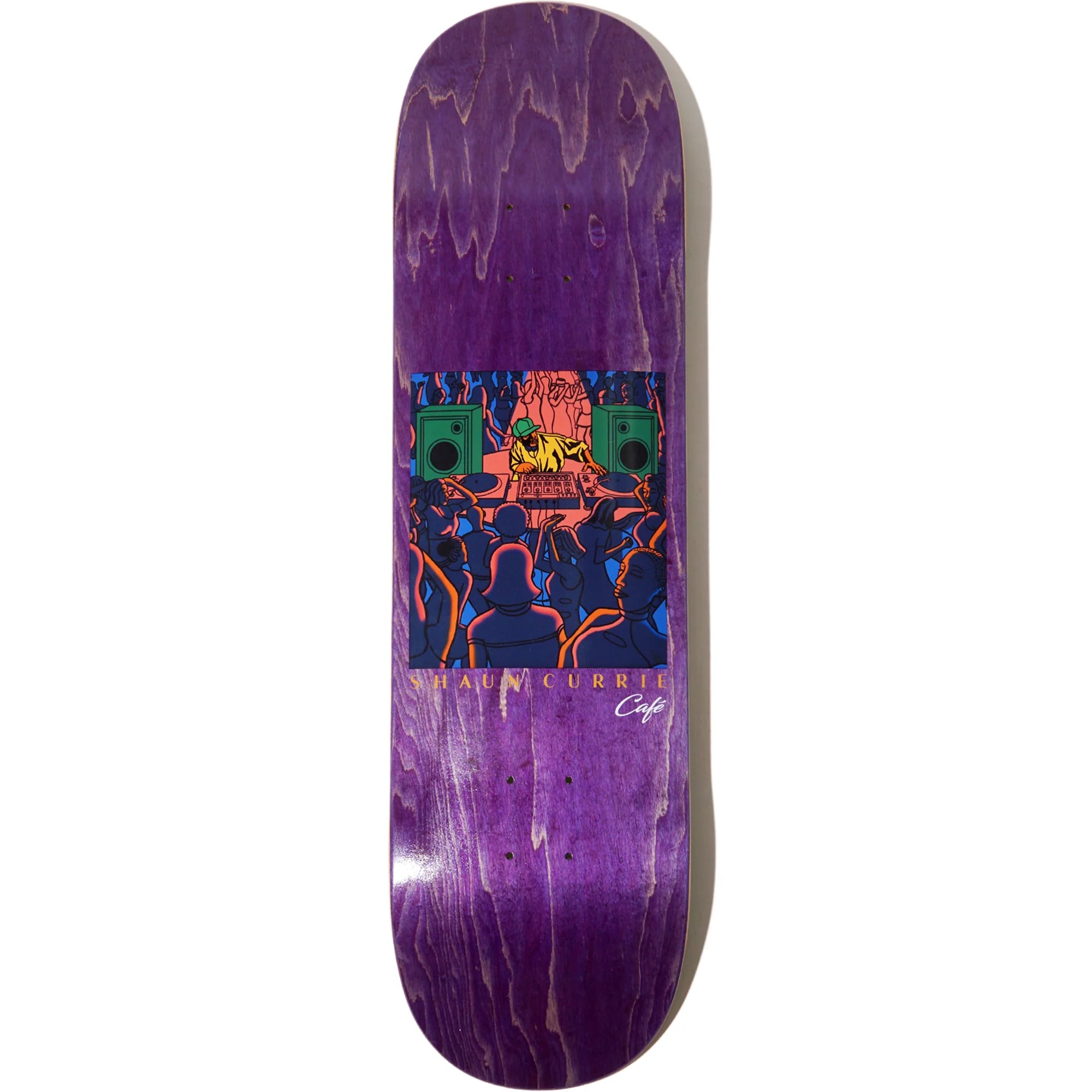 Skateboard Cafe Shaun Currie Premier Purple Skateboard Deck 8.375"