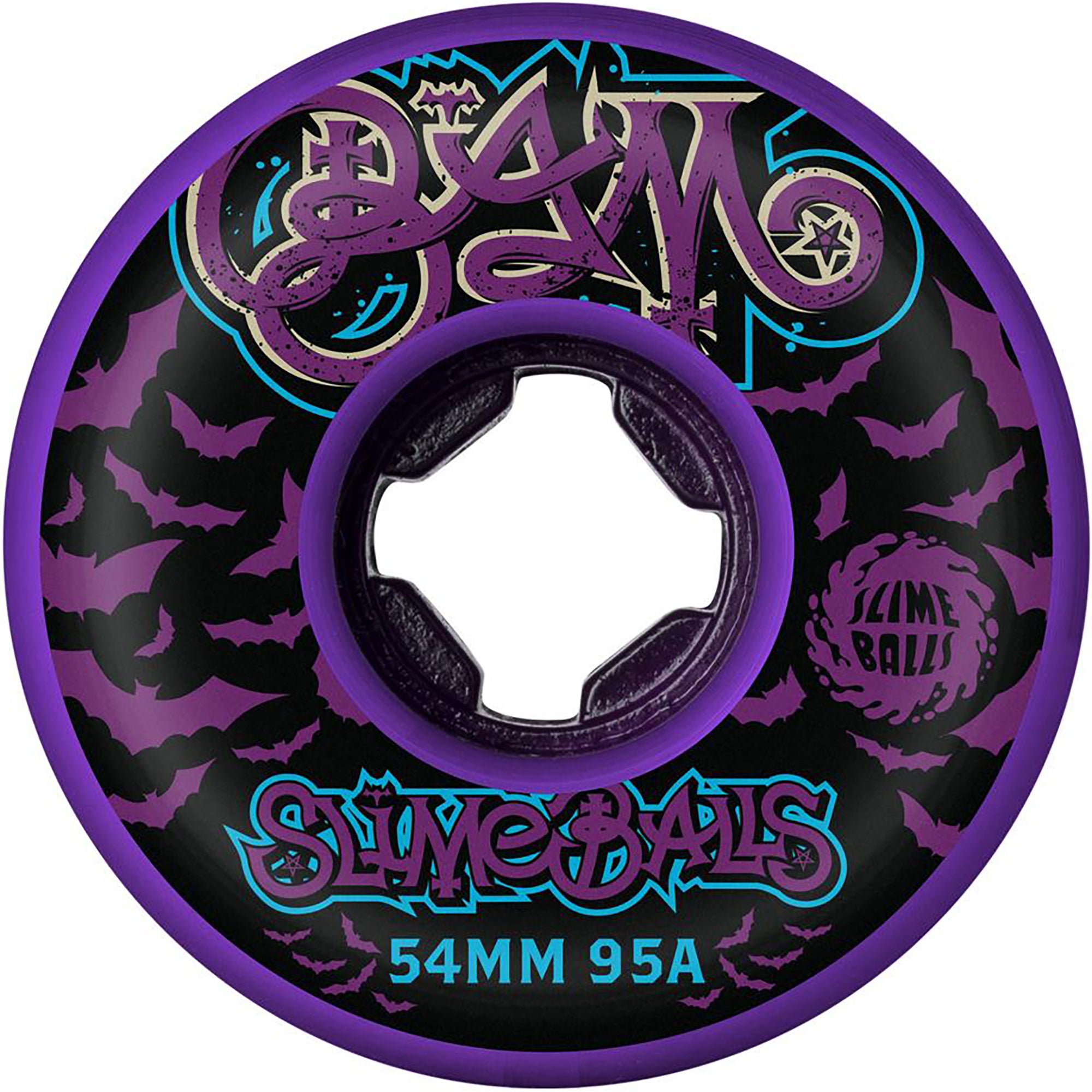 Slime Balls Bam Margera Guest Hardline 95a Skateboard Wheels 54mm