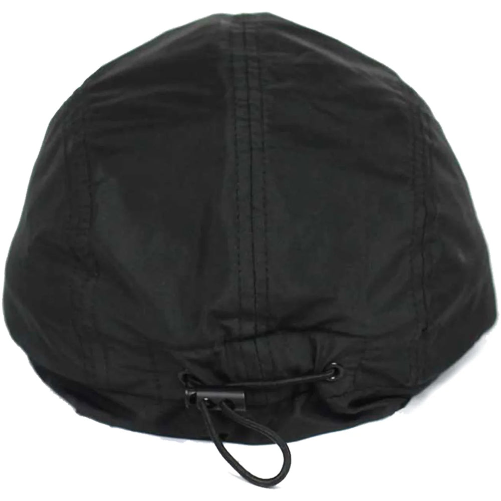 Snack Back Off Neck Flap Cap Black