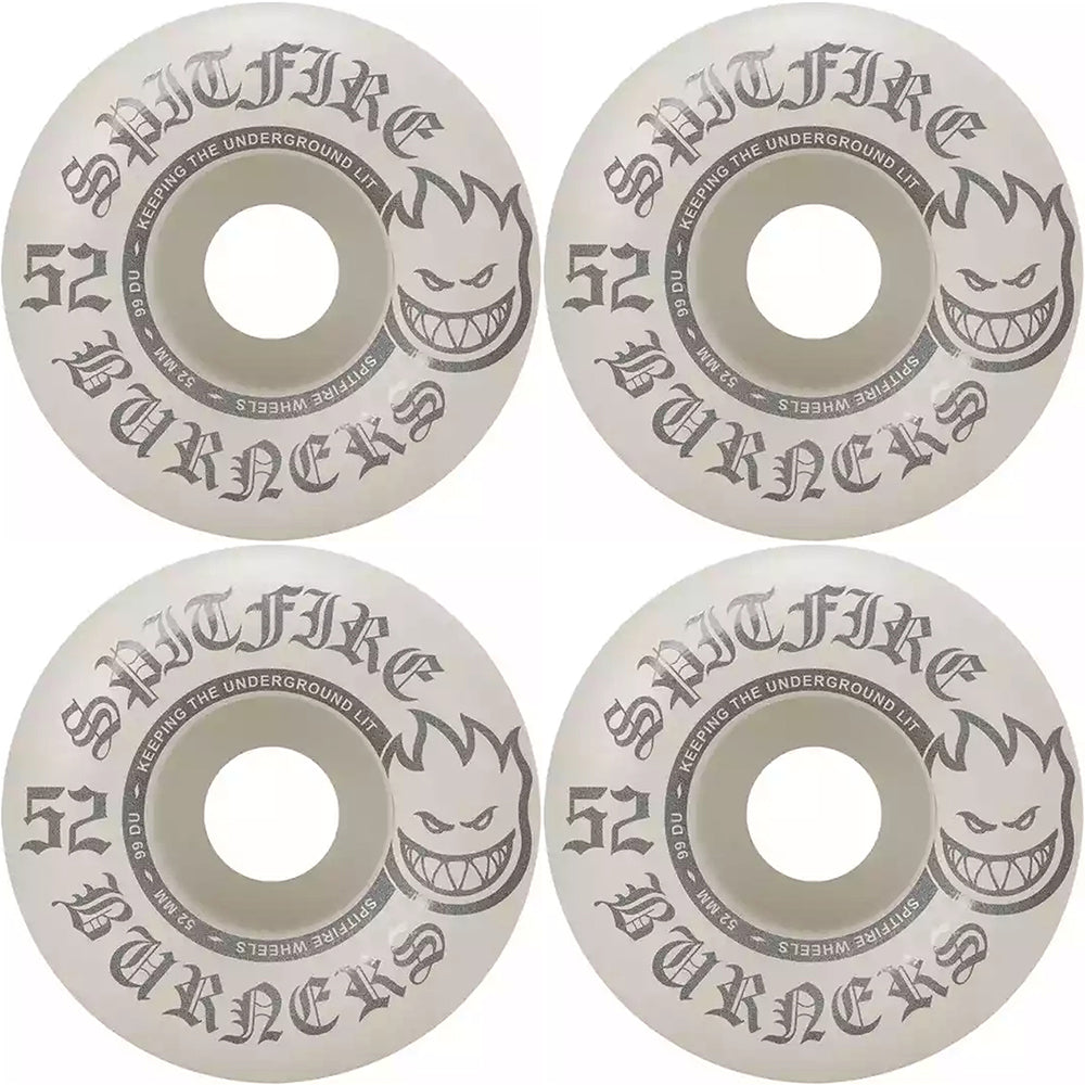 Spitfire Burners 99du Skateboard Wheels 52mm