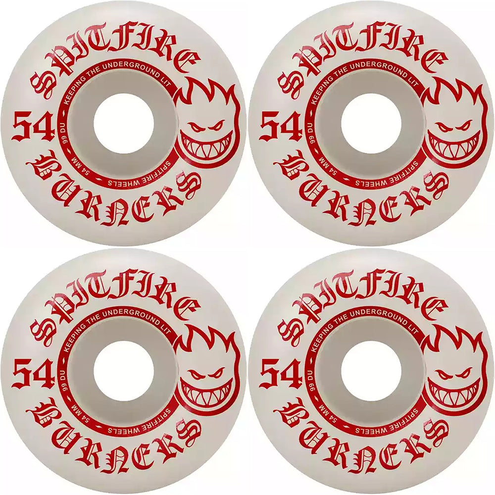 Spitfire Burners 99du Skateboard Wheels 54mm