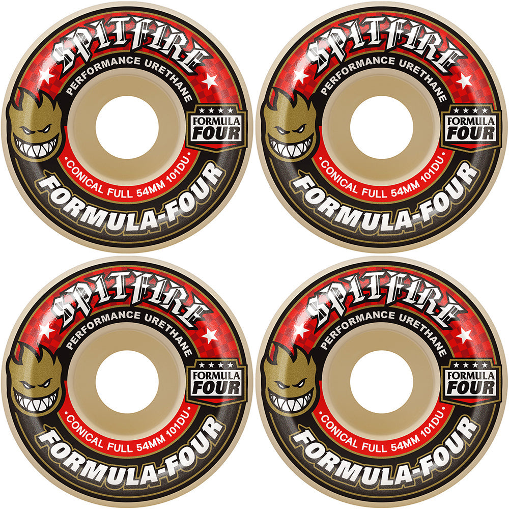 Spitfire Formula Four Conical Full 101du Skateboard Wheels 58mm
