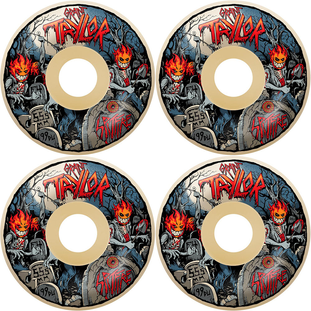 Spitfire Grant Taylor Undead Formula Four Radials 99du Skateboard Wheels 57.5mm