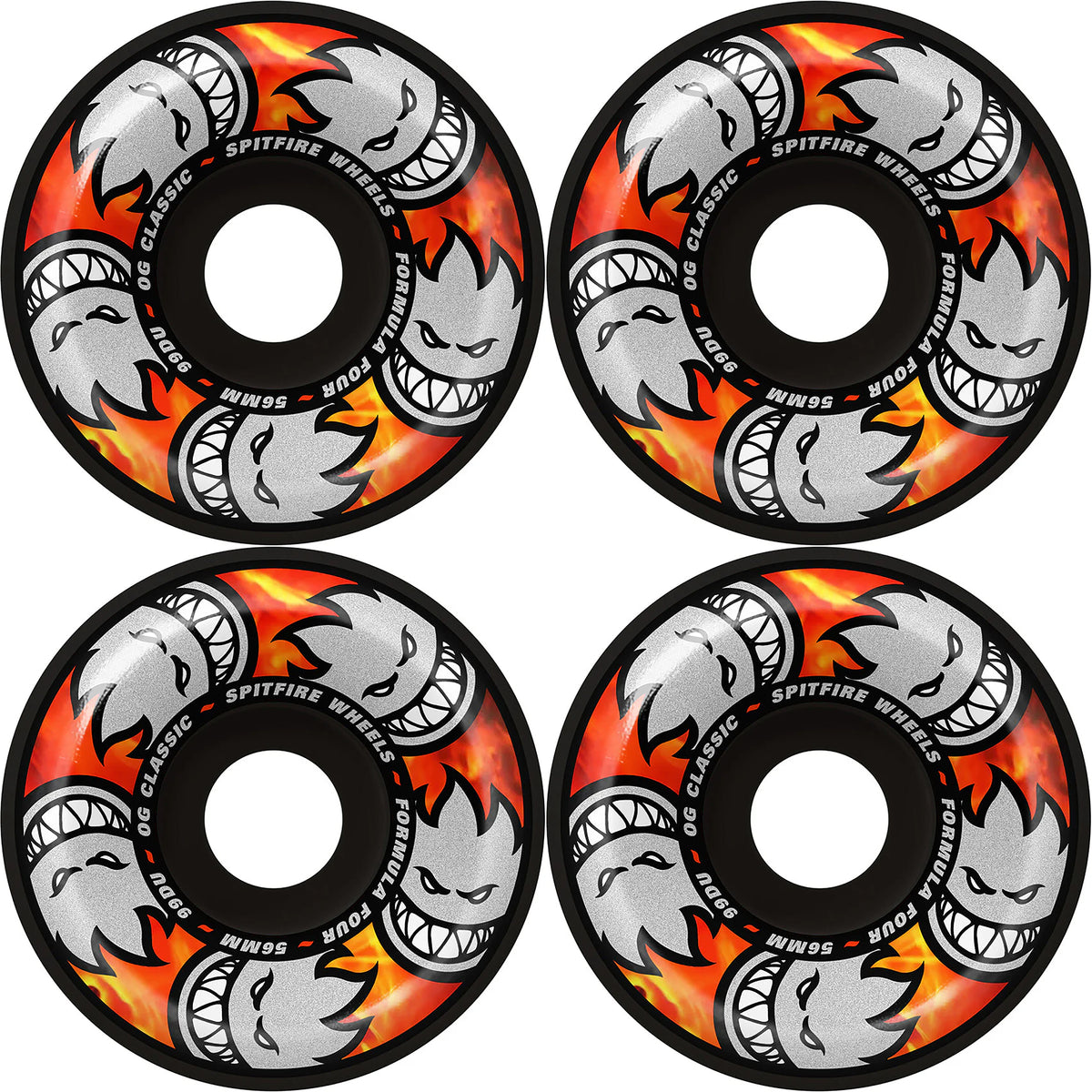 Spitfire Formula Four Multiball OG Classics 99du Black Skateboard 