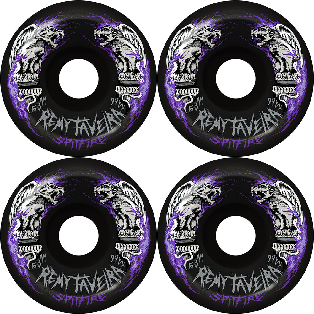 Spitfire Formula Four Remy Taveira Chimera Conical Full 99du Black Wheels 53mm