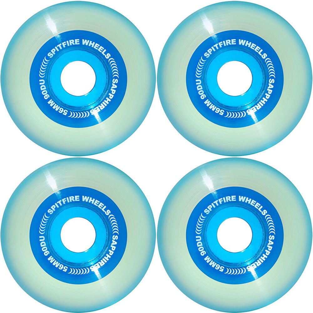 Spitfire Sapphires 90du Blue Wheels 56mm