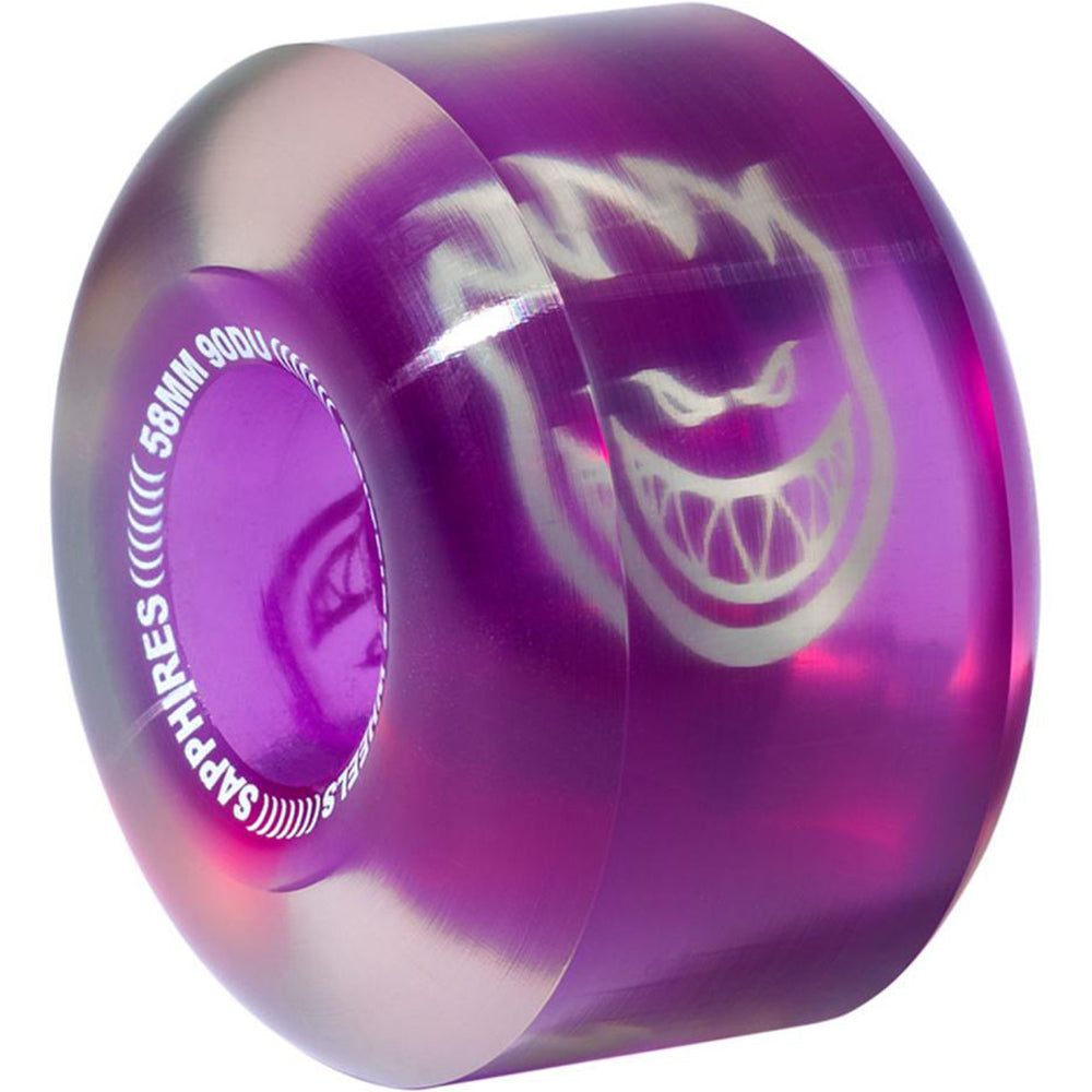 Spitfire Sapphires 90du Purple Wheels 58mm