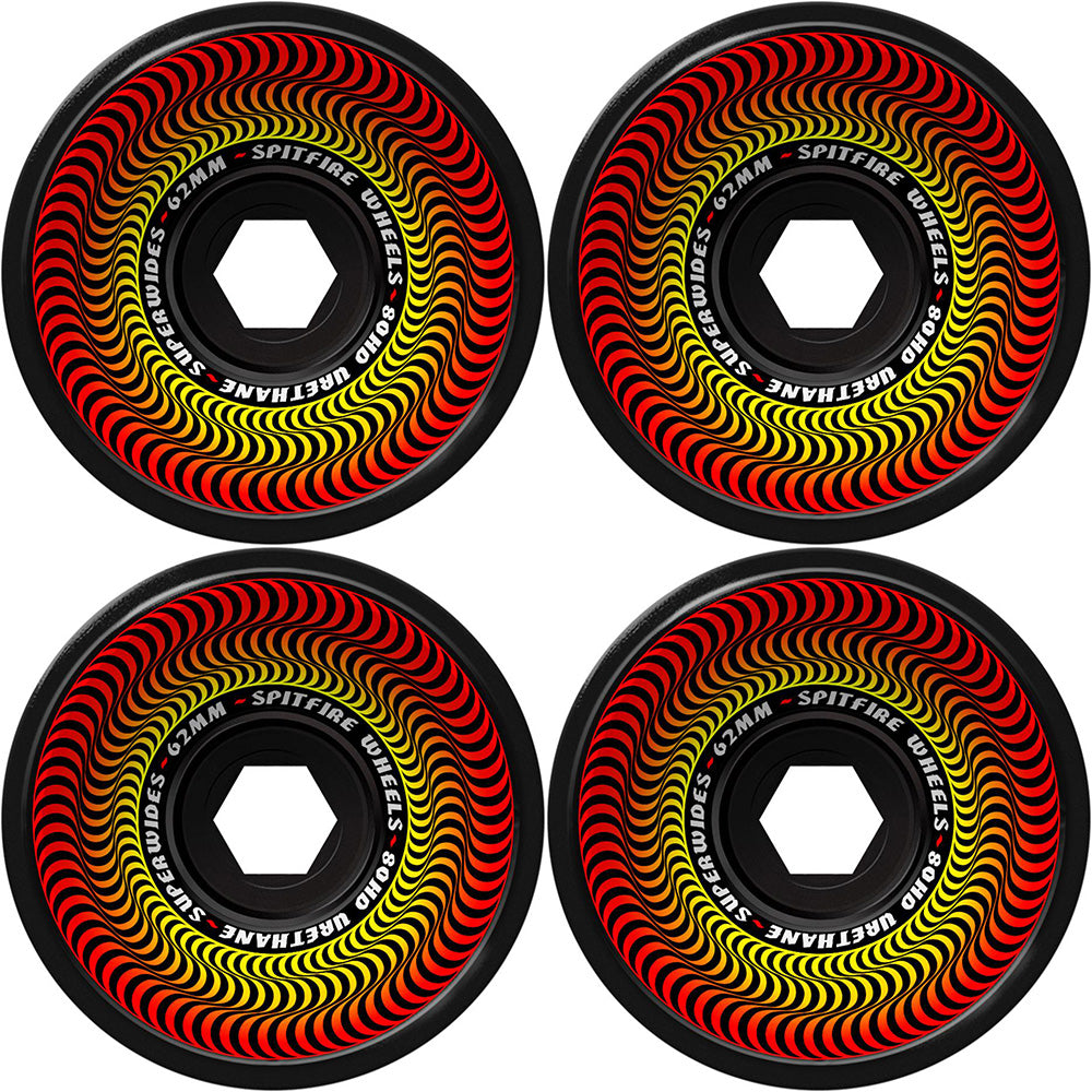 Spitfire Superwides 80HD Black Wheels 62mm