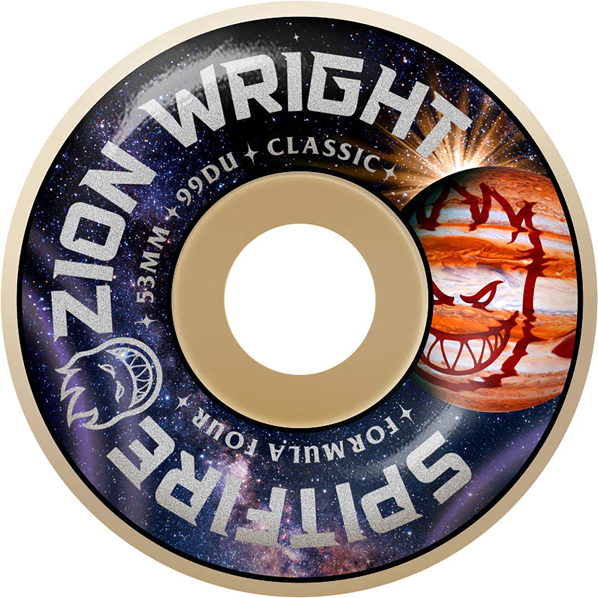 Spitfire Zion Wright Cosmic Pro Formula Four Classics 99du Skateboard Wheels 53mm