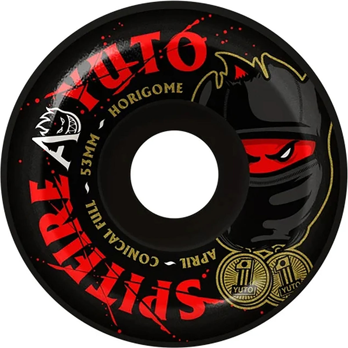 Spitfire x April Yuto Horigome Pro Formula Four Conical Full 99du Skateboard Wheels 53mm