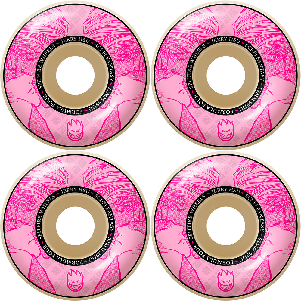 Spitfire x Sci-Fi Fantasy Formula Four Jerry Hsu Pro Classic 99du Wheels 52mm