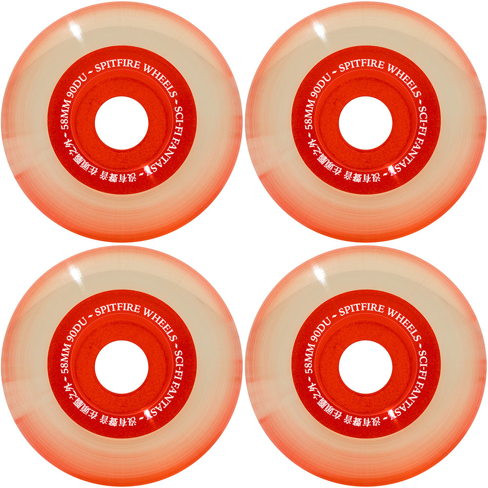 Spitfire x Sci-Fi Fantasy Sapphires Soft 90 Duro Cruisers Skateboard Wheels 58mm