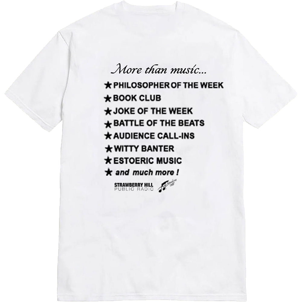 Strawberry Hill Philosophy Club Jammin Out Tee White