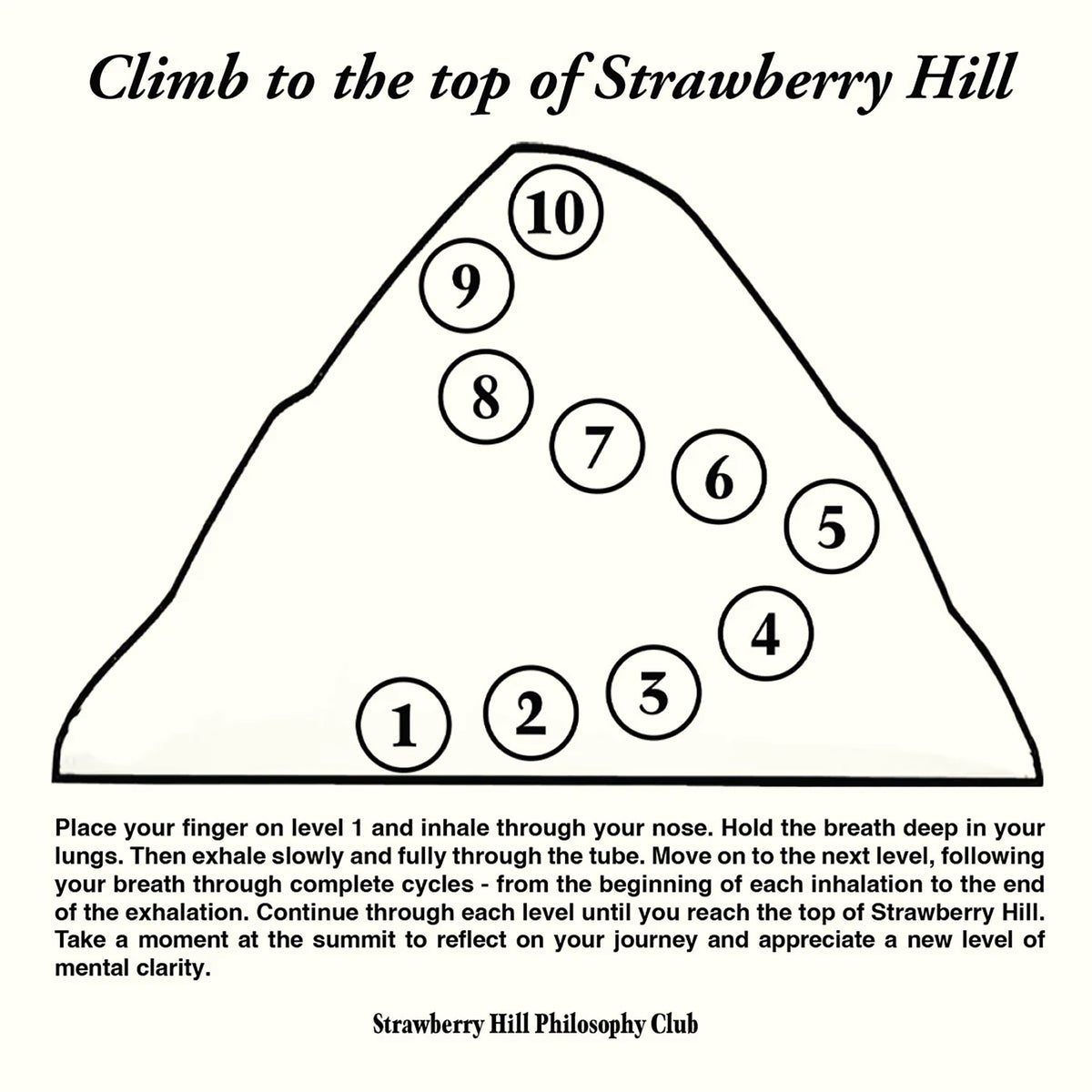 Strawberry Hill Philosophy Club Mindful Breathing Necklace