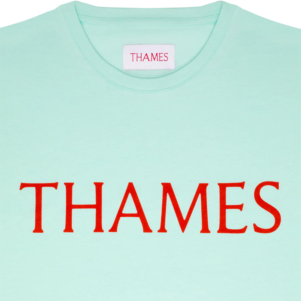 Thames MMXX Letters Tee Aqua